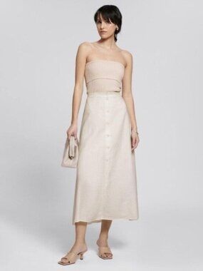 NWT Stories 100% Linen Skirt 4